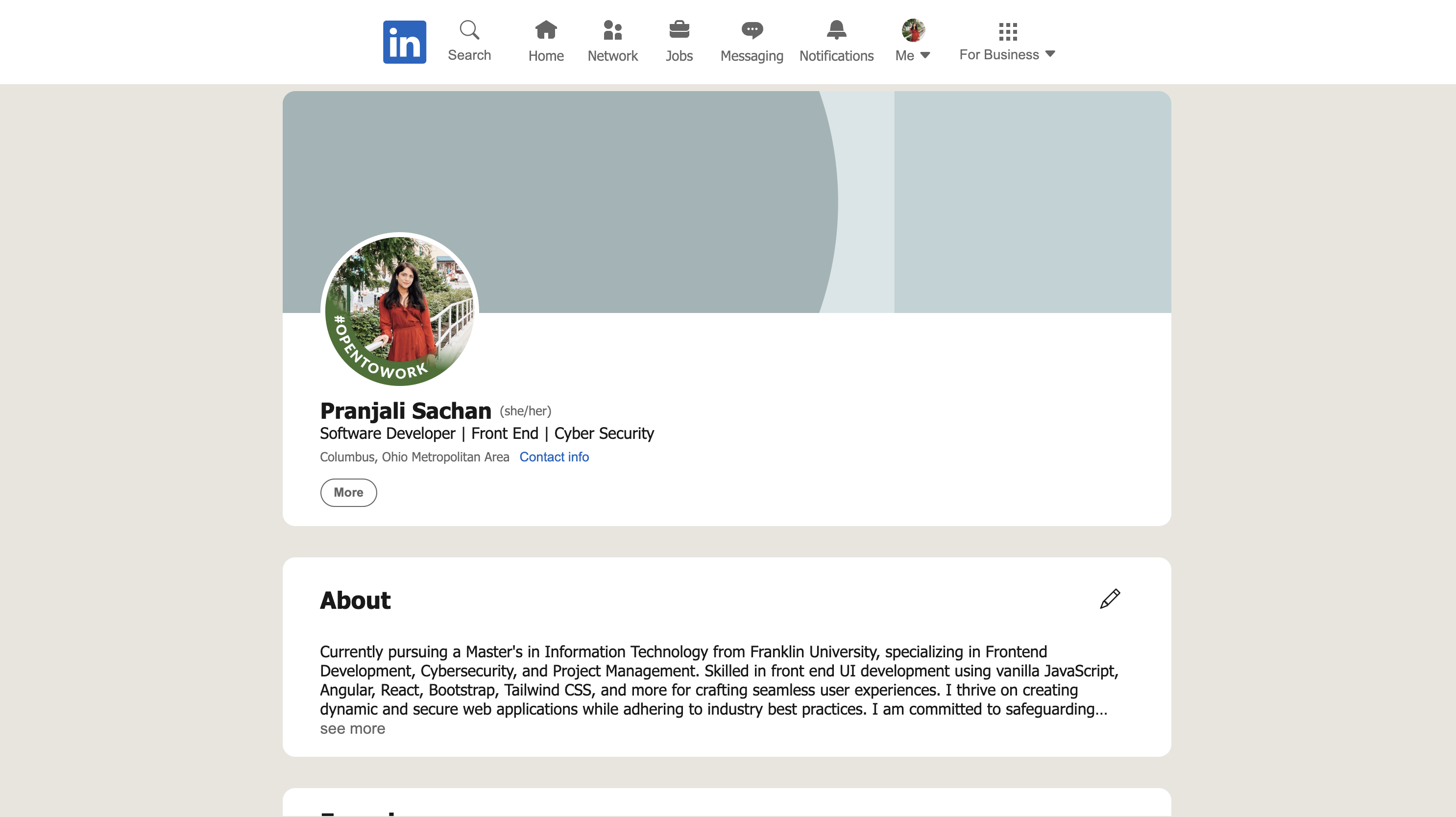 Project: LinkedIn Profile Clone